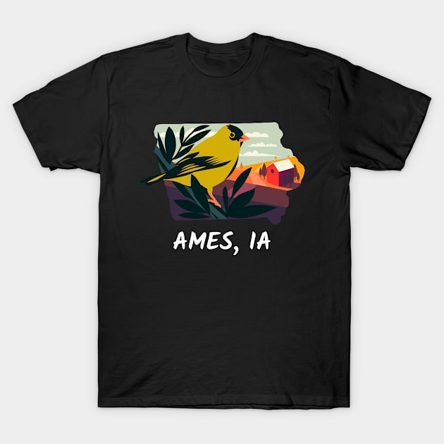 Ames, Iowa T-Shirt by A Reel Keeper